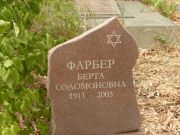 Фарбер Берта Соломоновна, Самара, Центральное еврейское кладбище