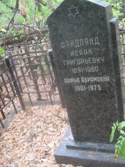 Фридлянд Софья Абрамовна, Самара, Городское кладбище