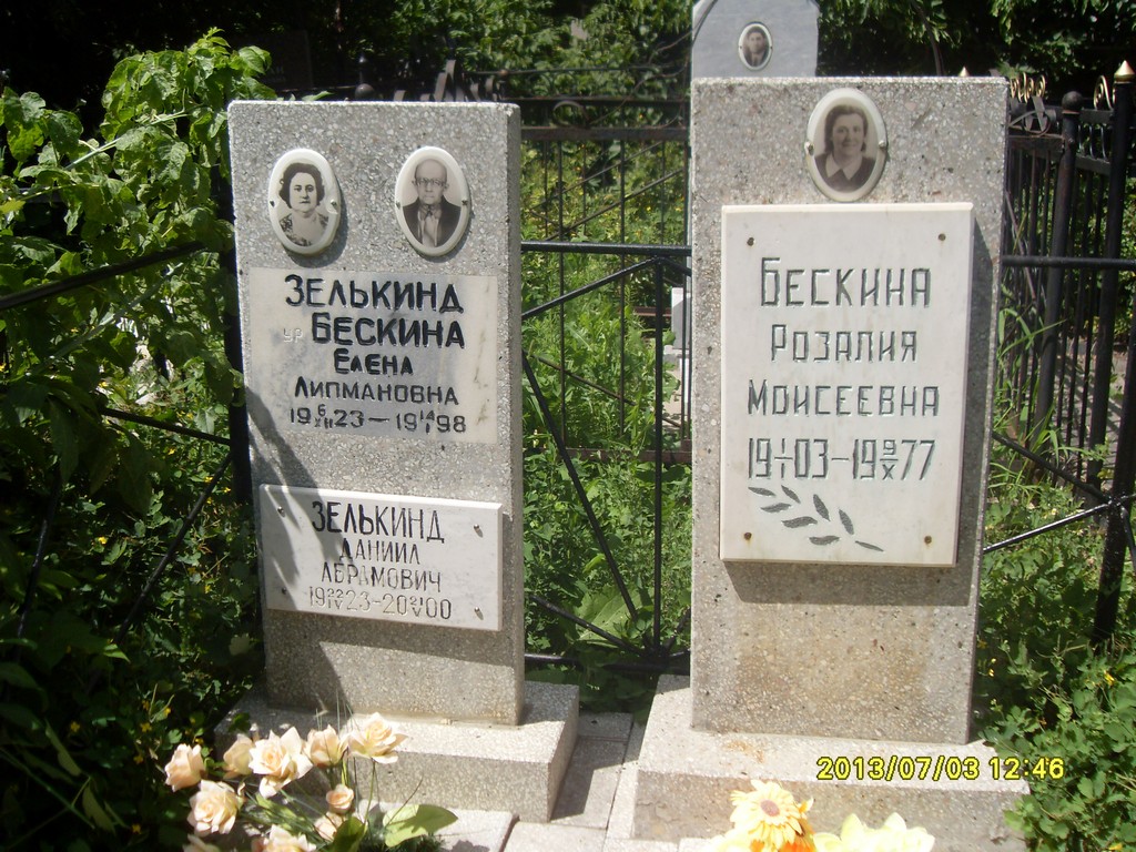 Зелькинд Даниил Абрамович, Саратов, Еврейское кладбище