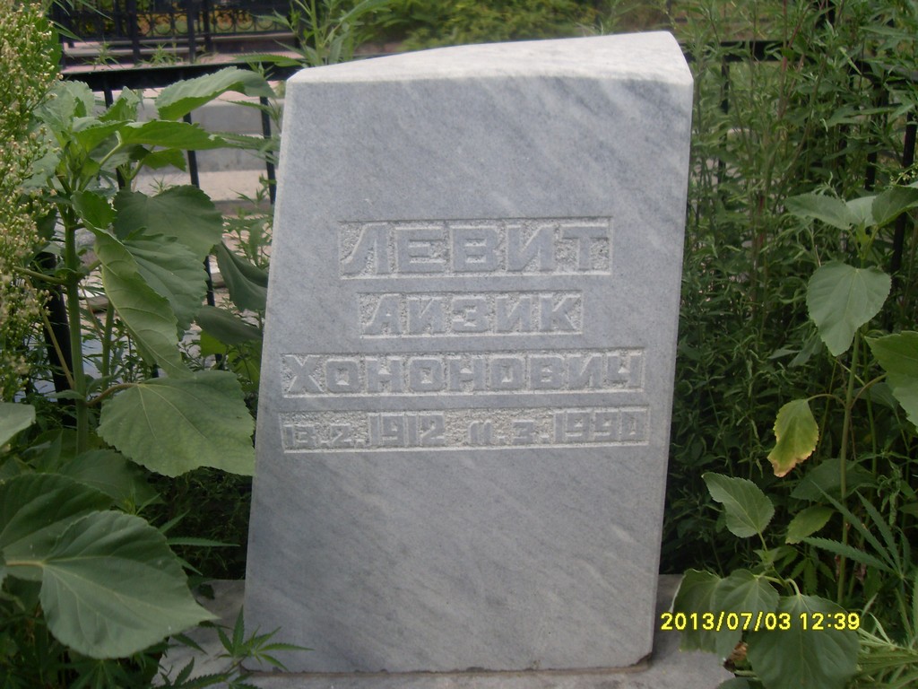 Левит Айзик Хононович, Саратов, Еврейское кладбище
