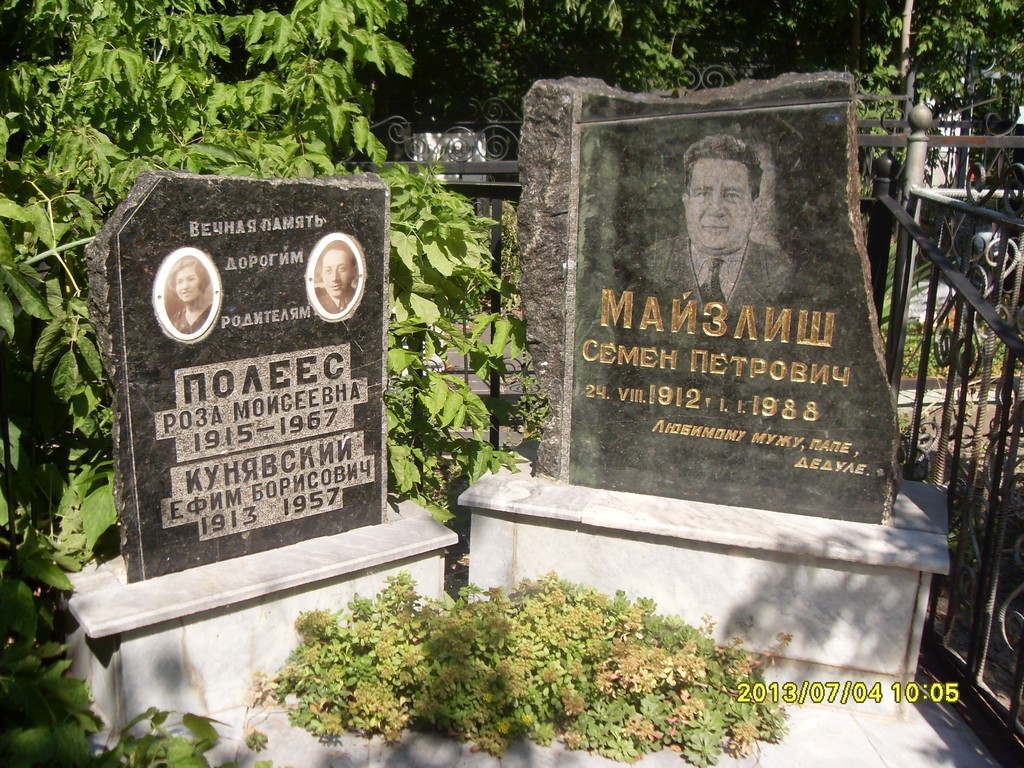 Полеес Роза Моисеевна, Саратов, Еврейское кладбище