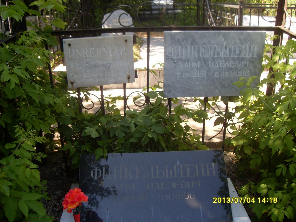 Финкельштейн Хаим Иделевич, Саратов, Еврейское кладбище