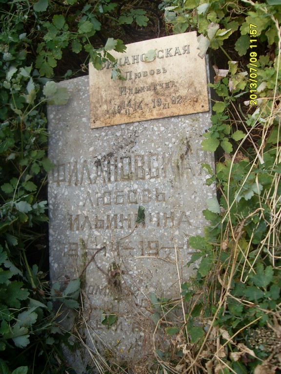 Филановская Любовь Ильинична, Саратов, Еврейское кладбище