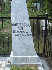 Фонарева Ася Исааковна, Саратов, Еврейское кладбище