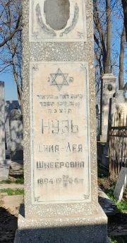 Нузь Сима-Лея Шнееровна, Ташкент, Европейско-еврейское кладбище