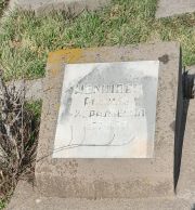 Немцова Рахиль Израилевна, Ташкент, Европейско-еврейское кладбище
