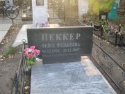 Пеккер Фейга Вольковна, Ульяновск, Северное (Ишеевское) кладбище