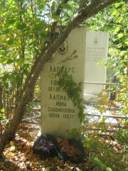 Лапидус Мина Соломоновна, Челябинск, Цинковое кладбище (Жестянка)