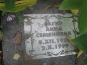 Сагир Анна Семеновна, Екатеринбург, Северное кладбище