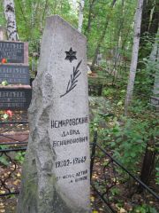 Немировский Давид Бенционович, Екатеринбург, Северное кладбище