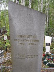 Рубинштейн Софья Евсеевна, Екатеринбург, Северное кладбище