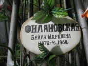Филановская Бейла Марковна, Екатеринбург, Северное кладбище