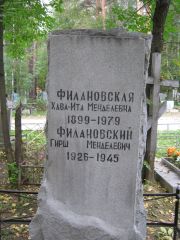 Филановский Гирш Менделевич, Екатеринбург, Северное кладбище