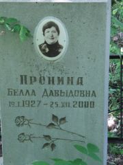 Пронина Белла Давыдовна, Калуга, Еврейское кладбище