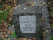 Левкова Пая Ушеровна, Казань, Арское кладбище