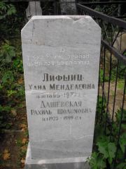 Дашевская Рахиль Шоломоновна, Казань, Арское кладбище