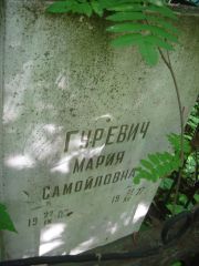 Гуревич Мария Самойловна, Нижний Новгород, Кладбище Красная Этна