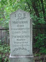 Миркина Анна Александровна, Нижний Новгород, Кладбище Красная Этна