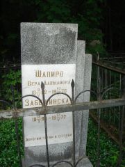 Шапиро Вера Давыдовна, Нижний Новгород, Кладбище Красная Этна