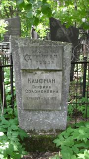 Кауфман Эсфирь Соломоновна, Москва, Малаховское кладбище