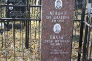 Лейдер Хая Давидовна, Москва, Малаховское кладбище