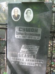 Сушон Софья Бенционовна, Москва, Малаховское кладбище