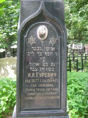Гуревич И. Л., Москва, Малаховское кладбище