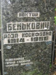 Бенькович Роза Иосифовна, Москва, Малаховское кладбище