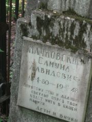 Мачковский Самуил Давидович, Москва, Малаховское кладбище