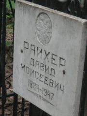 Райхер Давид Моисеевич, Москва, Малаховское кладбище