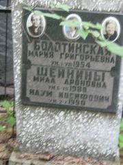 Шейнин Наум Иосифович, Москва, Малаховское кладбище