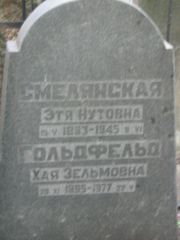 Смелянская Этя Нутовна, Москва, Малаховское кладбище