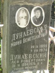 Дунаевский Лев Робертович, Москва, Малаховское кладбище