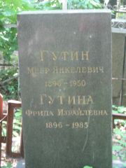 Гутина Фрида Израилевна, Москва, Малаховское кладбище