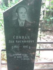 Спивак Лев Иосифович, Москва, Малаховское кладбище