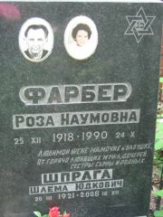 Фарер Роза Наумовна, Москва, Малаховское кладбище