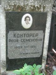 Конторер Роза Семеновна, Москва, Малаховское кладбище