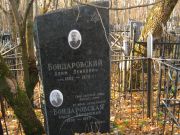 Бондаровский Хаим Лемкович, Москва, Малаховское кладбище