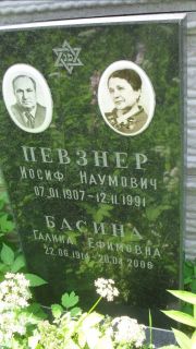 Певзнер Иосиф Наумович, Москва, Малаховское кладбище