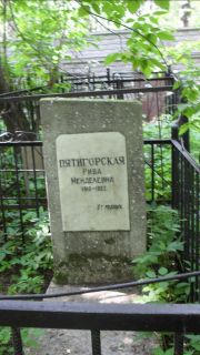 Пятигорская Рива Менделевна, Москва, Малаховское кладбище