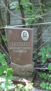 Бродская Рухля Шаевна, Москва, Малаховское кладбище
