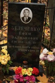 Зелеченко Ефим Залманович, Москва, Малаховское кладбище
