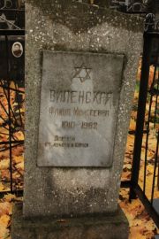 Виленская Фаина Моисеевна, Москва, Малаховское кладбище