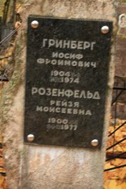 Розенфельд Рейзя Мосиеевна, Москва, Малаховское кладбище