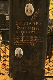 Вавилова Элька Эльевна, Москва, Малаховское кладбище