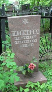 Гутникова Тамара-Анна Григорьевна, Москва, Малаховское кладбище