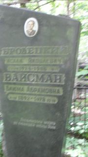 Вайсман Блюма Абармовна, Москва, Малаховское кладбище