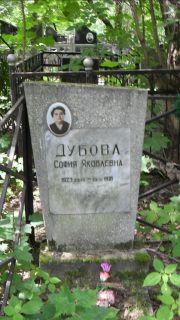 Дубова Мария Яковлевна, Москва, Малаховское кладбище
