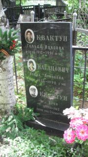 Квактун Гольда Ицковна, Москва, Малаховское кладбище