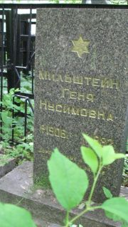 Мильштейн Геня Нусимовна, Москва, Малаховское кладбище